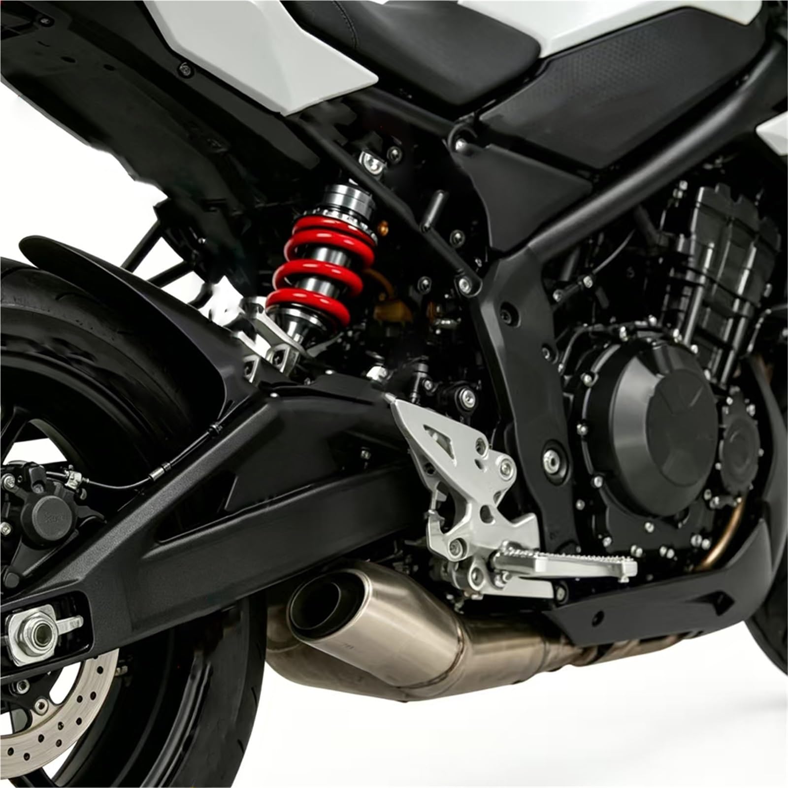 Accessori assorbitori Ammortizzatore Per Honda MSX125/SF Per Monkey Bike M3 M5 Universale 205 MILLIMETRI Sospensione Posteriore Del Motociclo(Red)