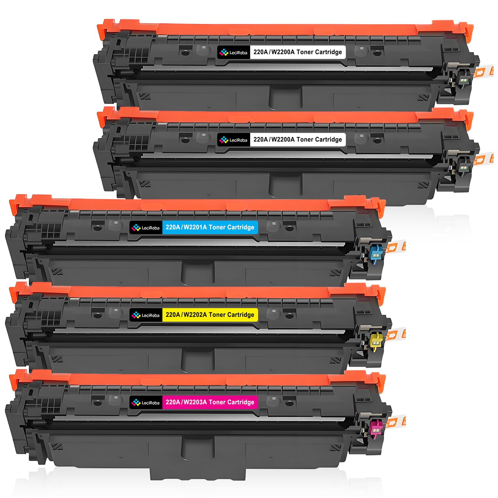 LeciRoba 220A do HP W2200A toner do HP Color LaserJet Pro MFP 4302dw 4302fdw 4302fdn Color LaserJet Pro 4202dw 4202dn drukarka (z chipem, 5-pak)