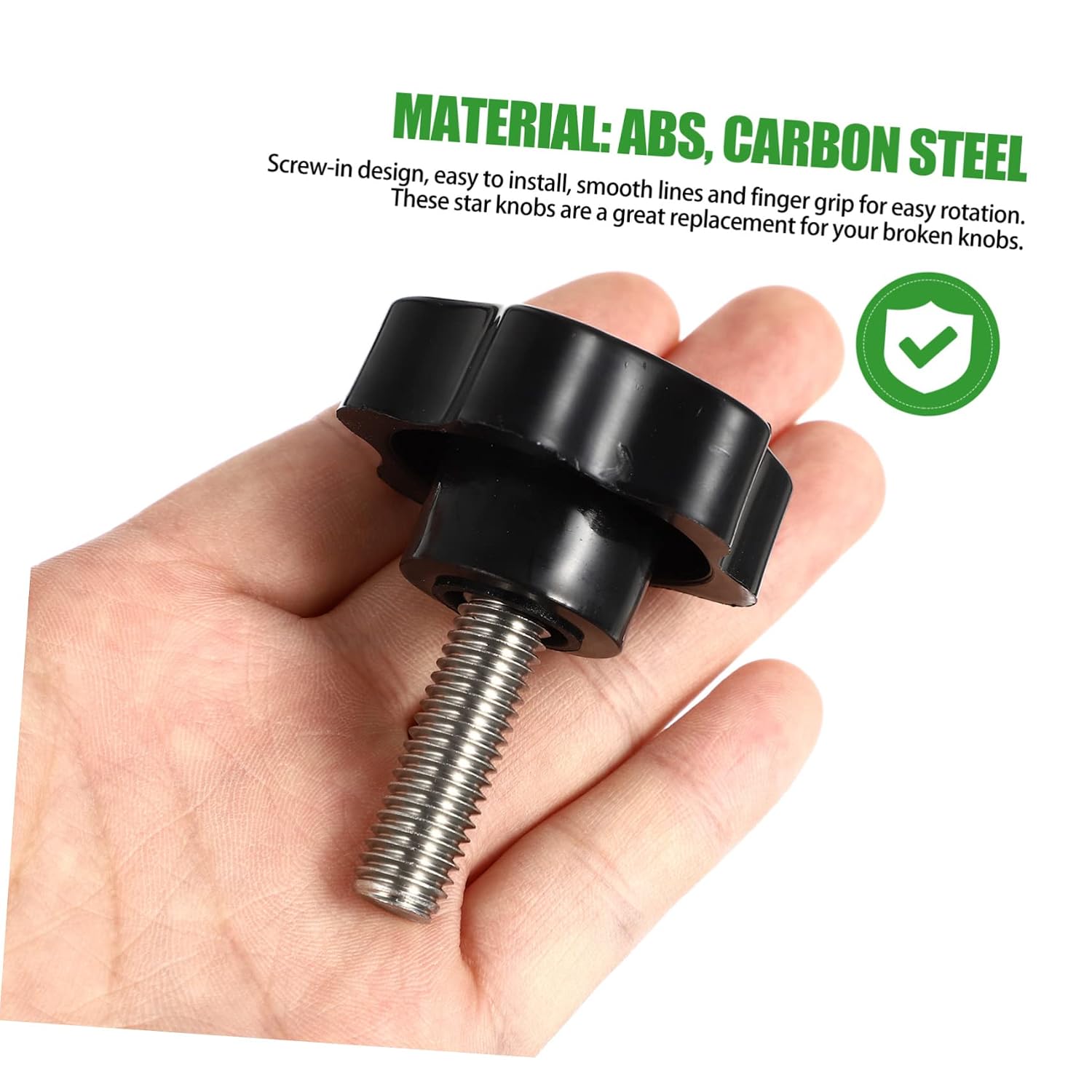 Cabilock Plum Blossom Design Knob Screw Bolt t Accessory Knob M10x30mm Stainless Steel