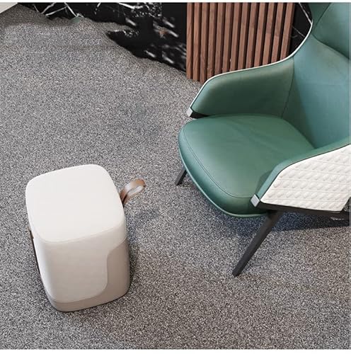 Lukeo Nordic Leather Cloakroom Balcony Low Stool Home Furniture Hallway Fabric Footstool Living Room Small Apartment Ottomans #TOP4