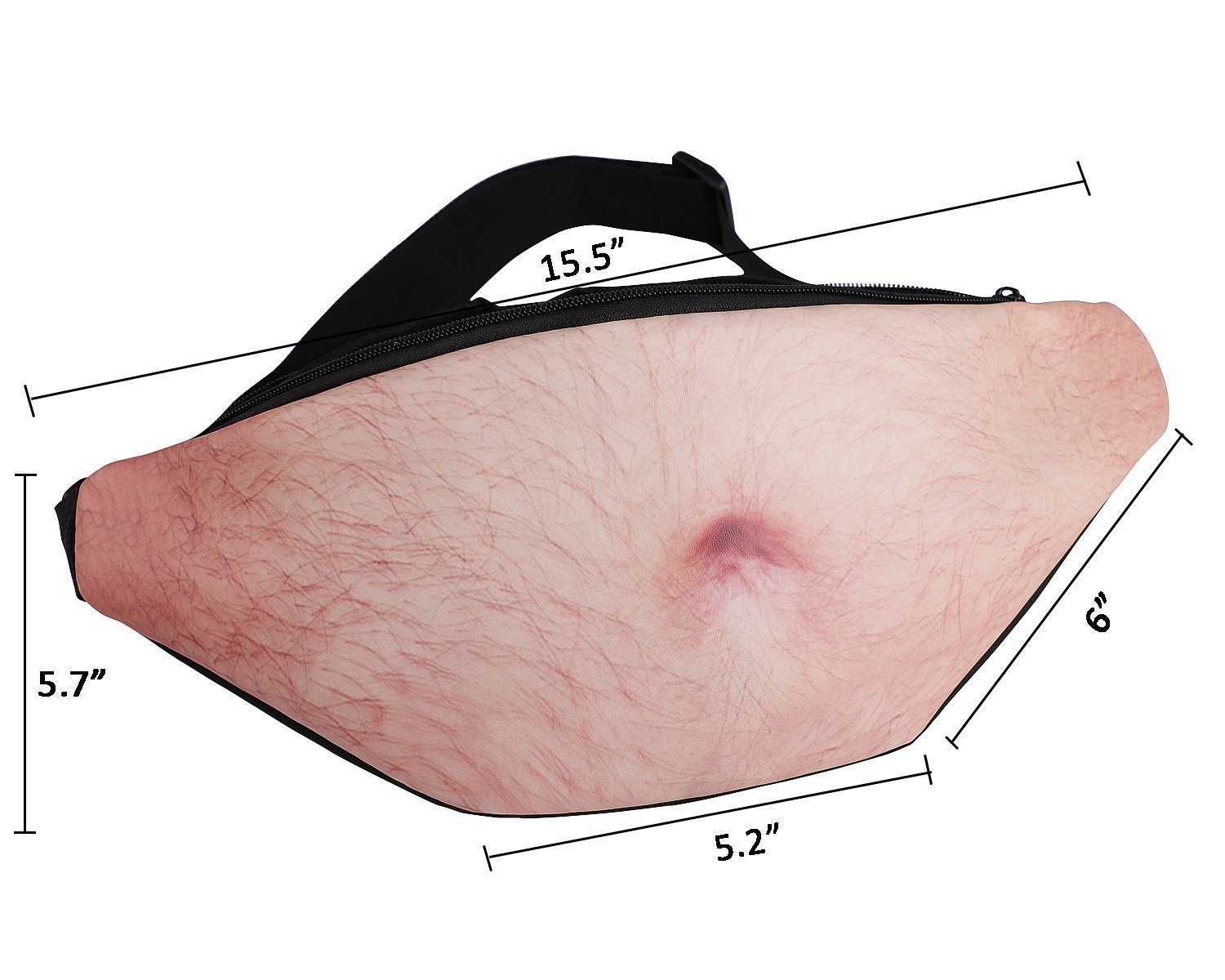 Marsupio Divertente Pancia Di Birra 3D - In PU Impermeabile | Regalo Per Papà - Foto 4