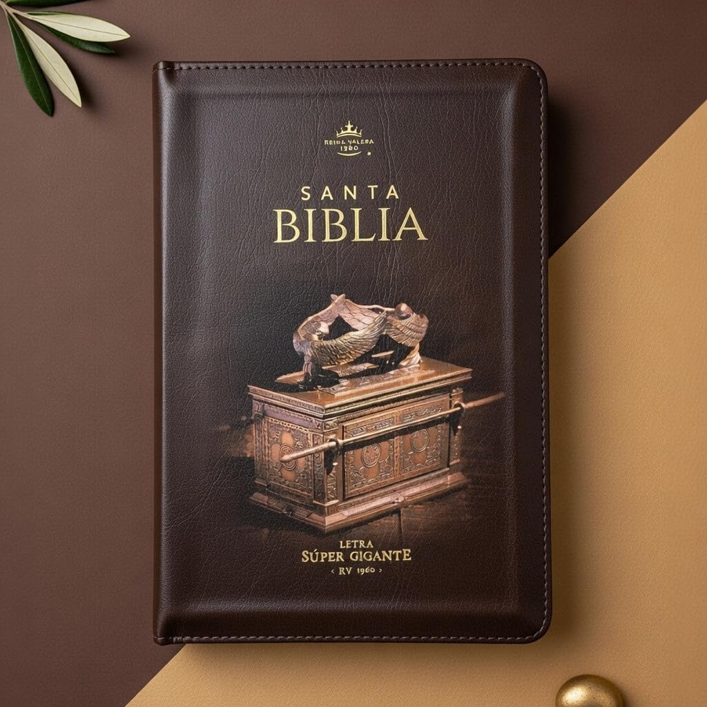 Biblia Reina Valera 1960 Letra Super Gigante 19 puntos Mediana con Cierre marron con indice - Arca del Pacto      Imitation Leather – January 24, 2026