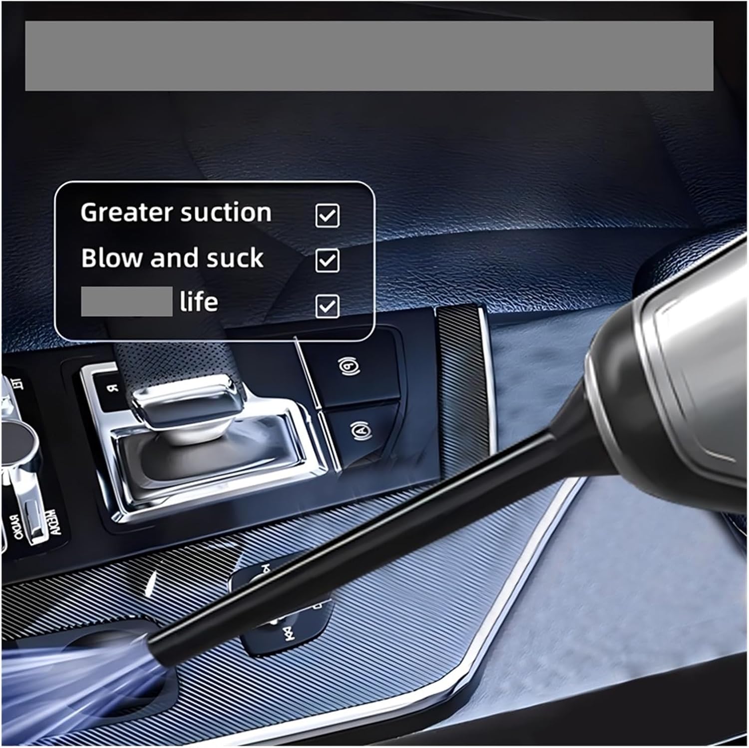 Fit for Cordless Car Vacuum Cleaner - Multi-Function Handheld Collector with Blowing and Suction for Home Use(Green)