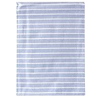 Vista 2 de Luvable Friends - Mantas unisex de franela de algodón para bebés, rayas azules, talla única