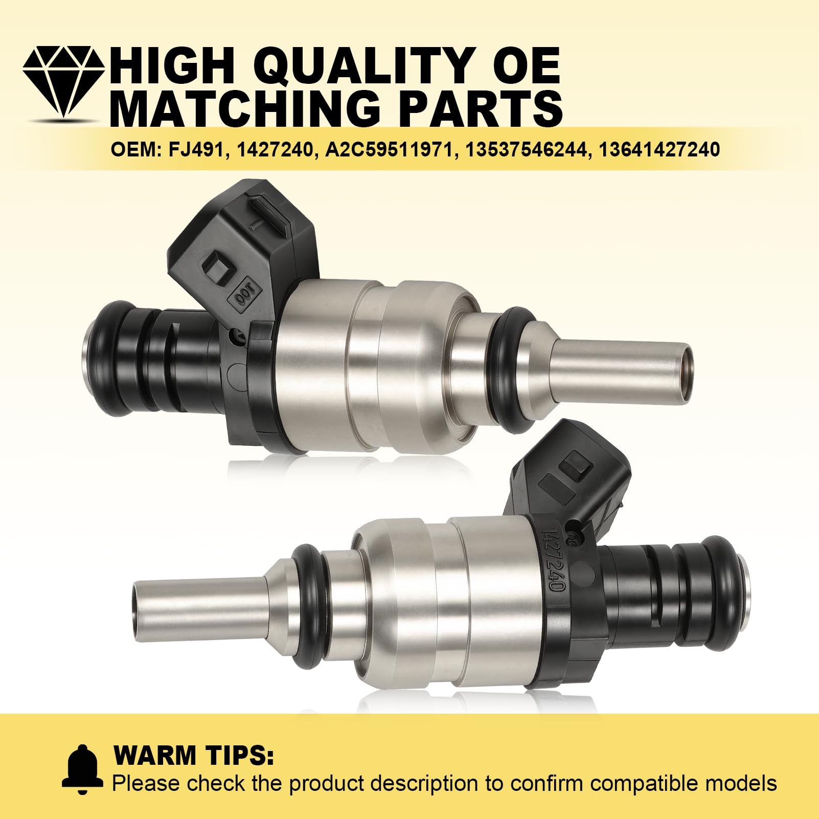 6 x Iniettori Benzina a Compatibili con BMW Serie 3 Cabriolet E46 1427240 Serie 5 E39, E60, Serie 7 E38, X3 E83, Z3, Z4 Rcambio A2C59511971
