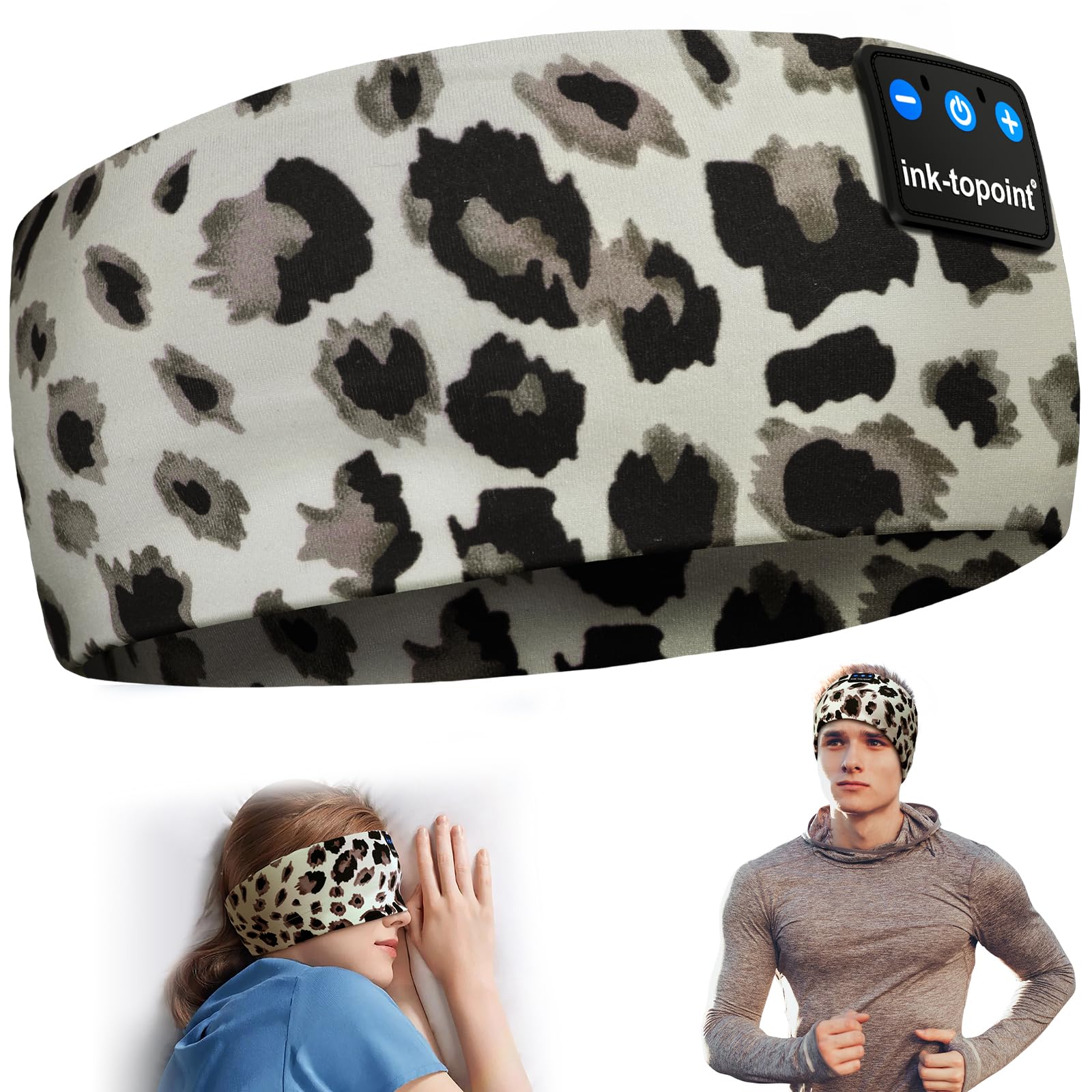 Schlafkopfhörer Bluetooth,Schlaf Kopfhörer Stirnband Bluetooth 5.4 Kopfhörer Geschenk für Männer/Frauen mit Ultradünnen HD Stereo Lautsprecher für Sport,Schlafen,Reisen,Meditation,Entspannen