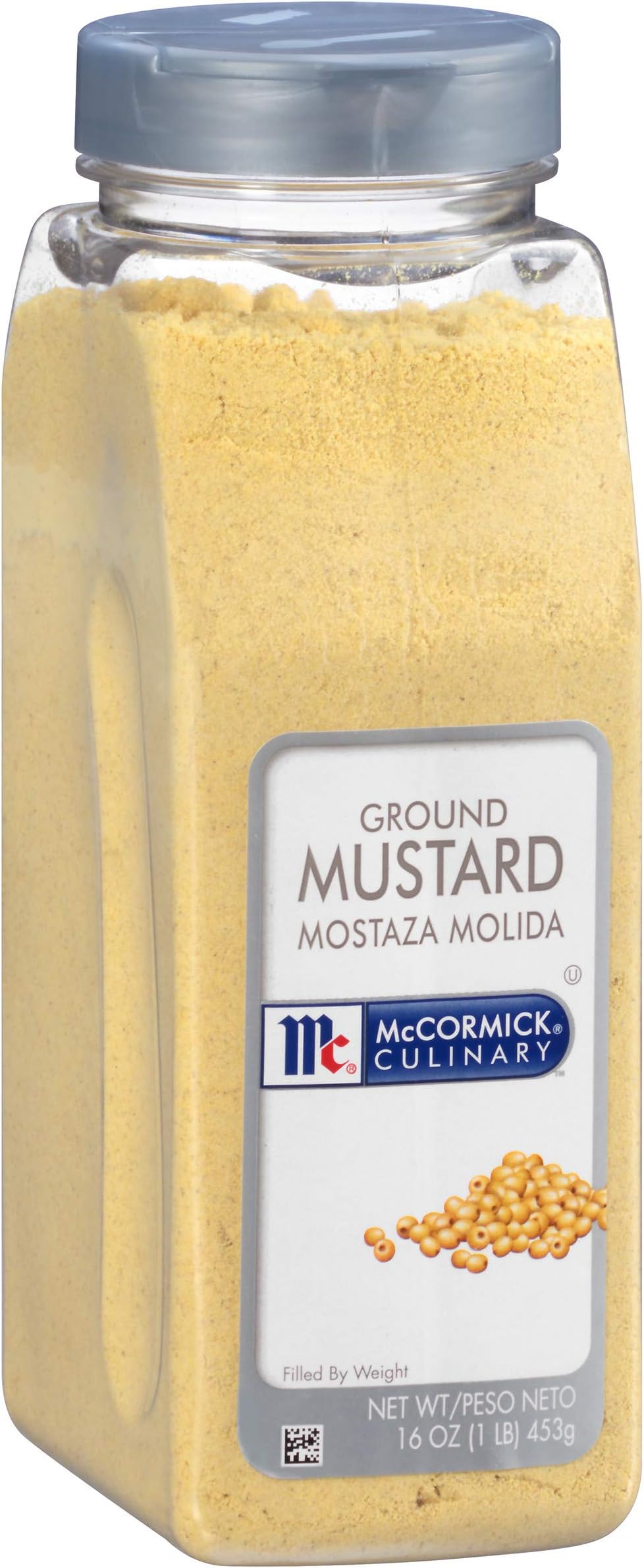 McCormick Culinary Ground Mustard, 16 oz - One 16 Ounce Container of Ground Mustard Powder for a Sharp Tangy Taste, Perfect for Dips, and Sauces