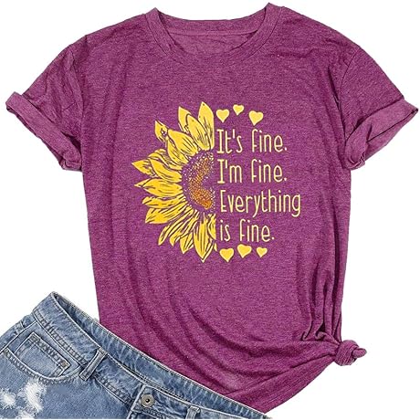 Stylish Sunflower Heart Blessed M Shirt