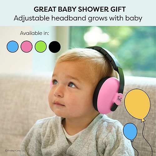 Miniatura 12 de Friday7Care Protección de oídos para bebé; auriculares para bebés a prueba de sonido, orejeras esenciales de viaje para bebés, protección contra