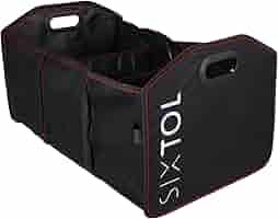 Organizer Bagagliaio Auto Sixtol Compact - Pieghevole, 1 Scomparto - Nero In Poliestere - 30x29x35 Cm - Foto 7