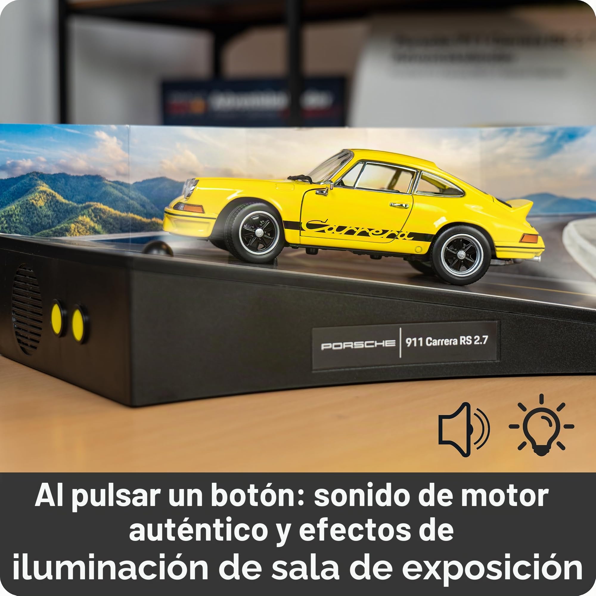 FRANZIS Calendario de Adviento Porsche 911 Carrera RS 2.7 67273 a escala 1:24, incluye base de sonido y libro de 52 páginas