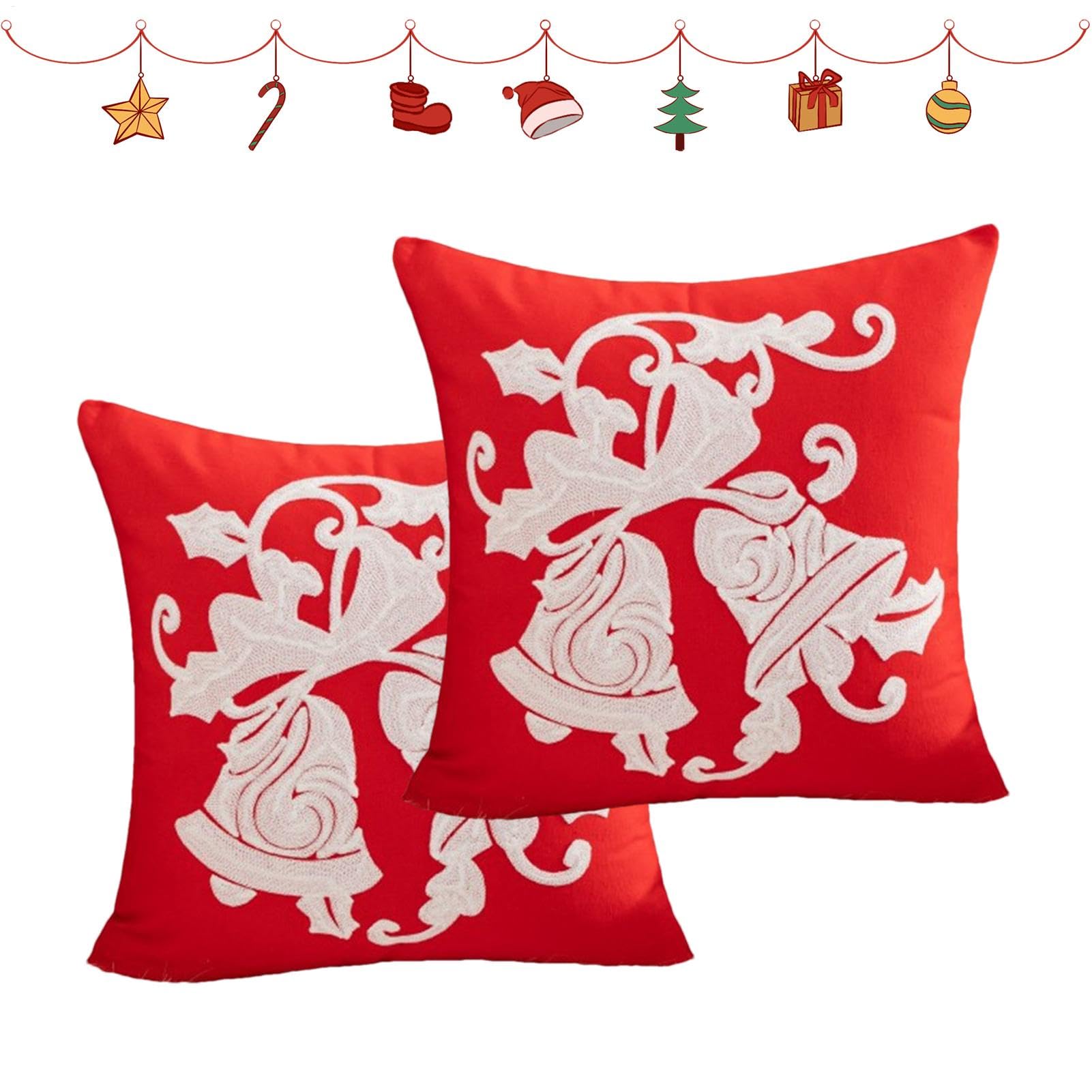 Housse de coussin de Noël et décoration hivernale haut de gamme pour canapé