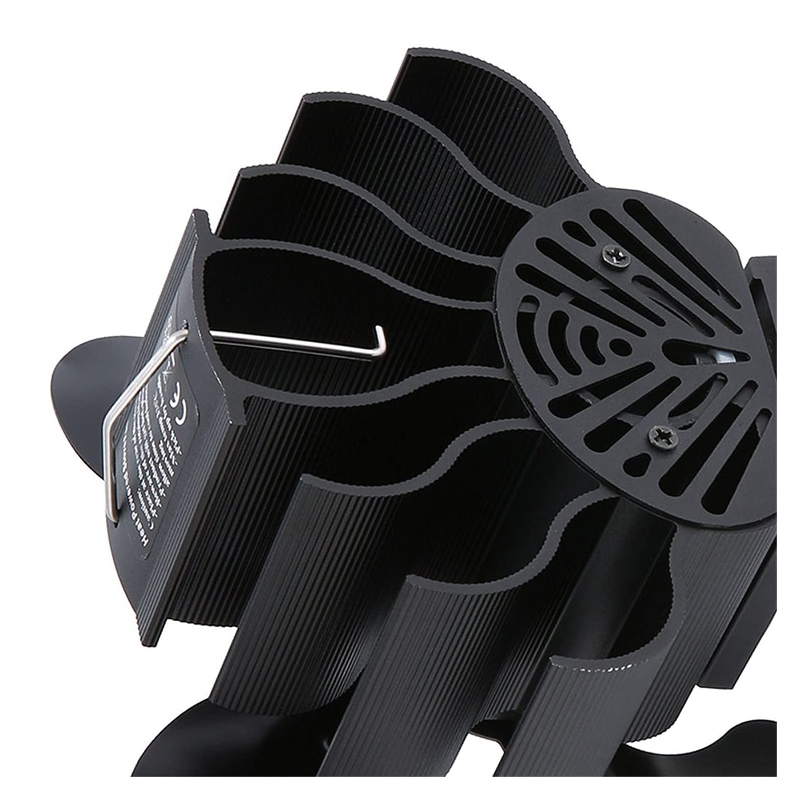 Ajuste Compatible with Chimenea Negra 4 Estufa de Calor Fan de la Estufa de Calor Koministro de Madera Quemador de leña Eco amigable el Ventilador Tranquilo Distribución de Calor eficiente