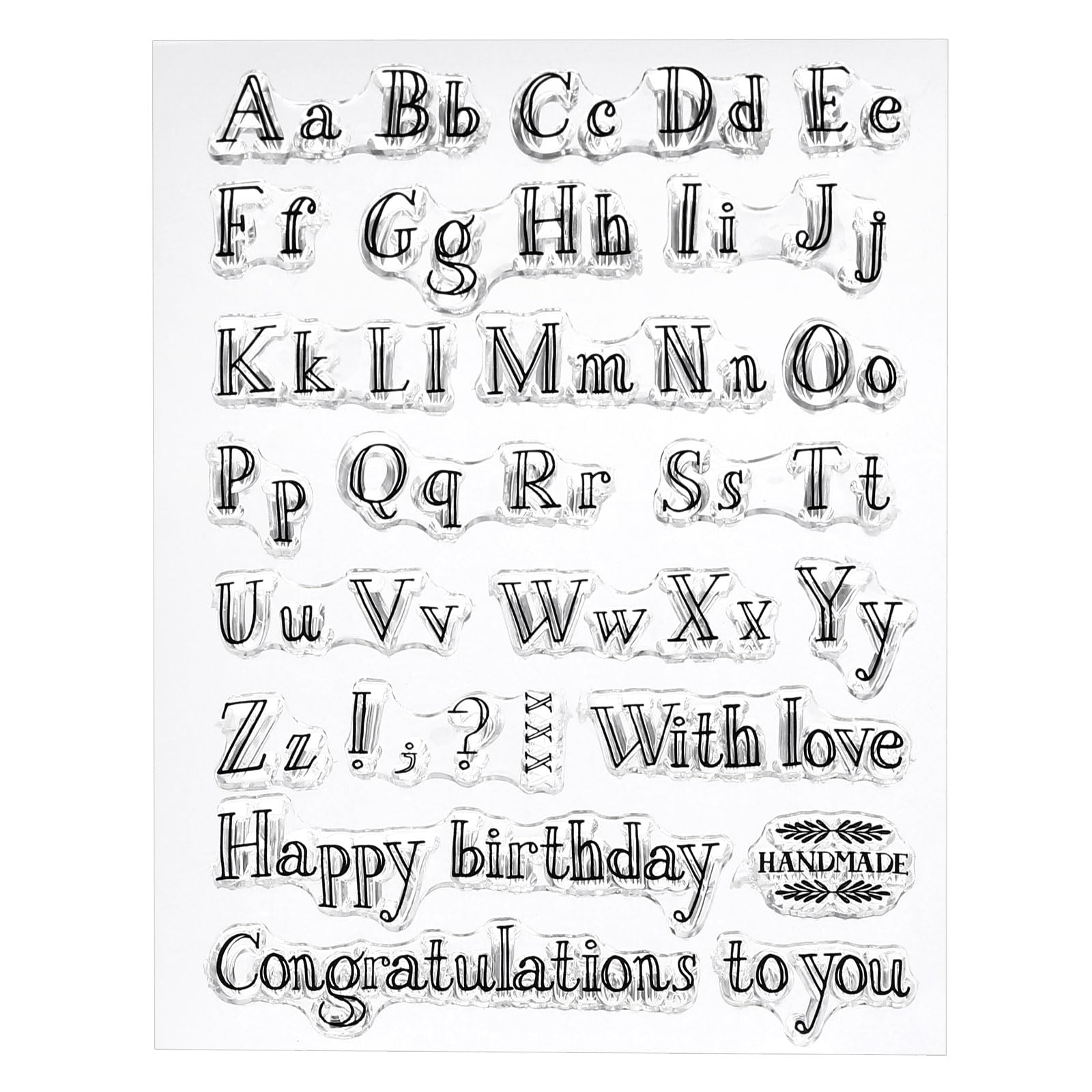 PATIKIL Transparent Silicone Stamps