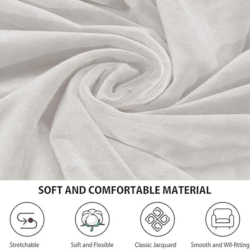 Miniatura 3 de Funda de terciopelo para silla de oficina con fundas para brazos, fundas elásticas para sillas de escritorio de computadora, fundas universales para