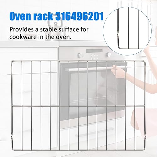 Miniatura 4 de Parrilla de Horno de Rango Mejorada 31649620 para Horno GE, 24.2 x 16 Pulgadas, Parrilla de Horno de Repuesto AP4040129, 316496207, 316404501