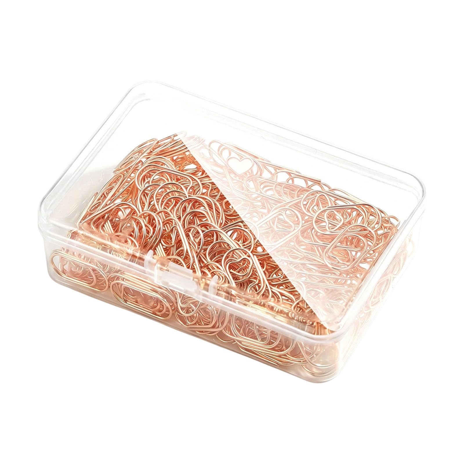 Fazvncv 200pcs Lovely Heart Paper Clip Great for Students Professional and Craft Lovers Heart Molded Clip Clamps