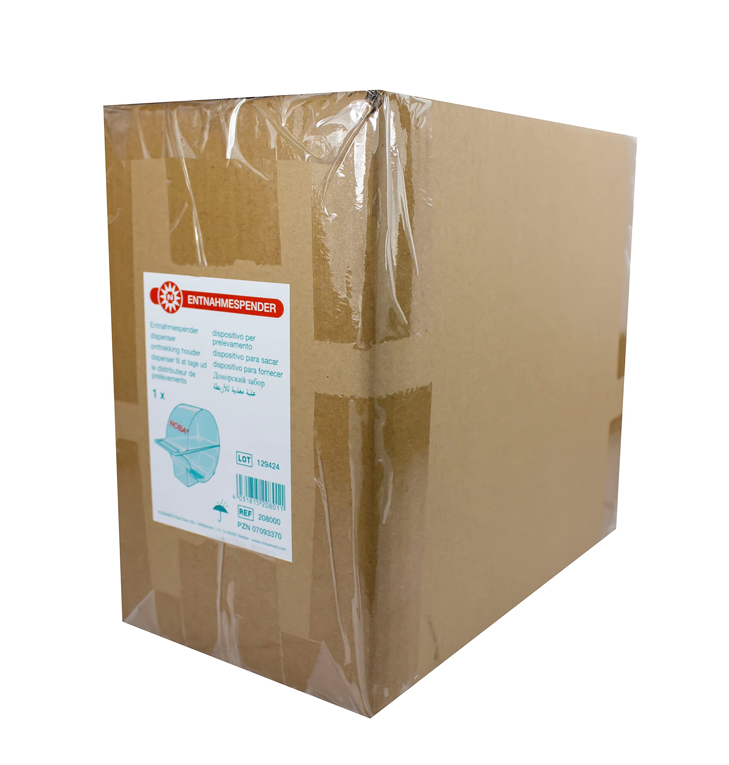 Zellettenspender 1 Stück + 500 Zellstofftupfer steril verpackt