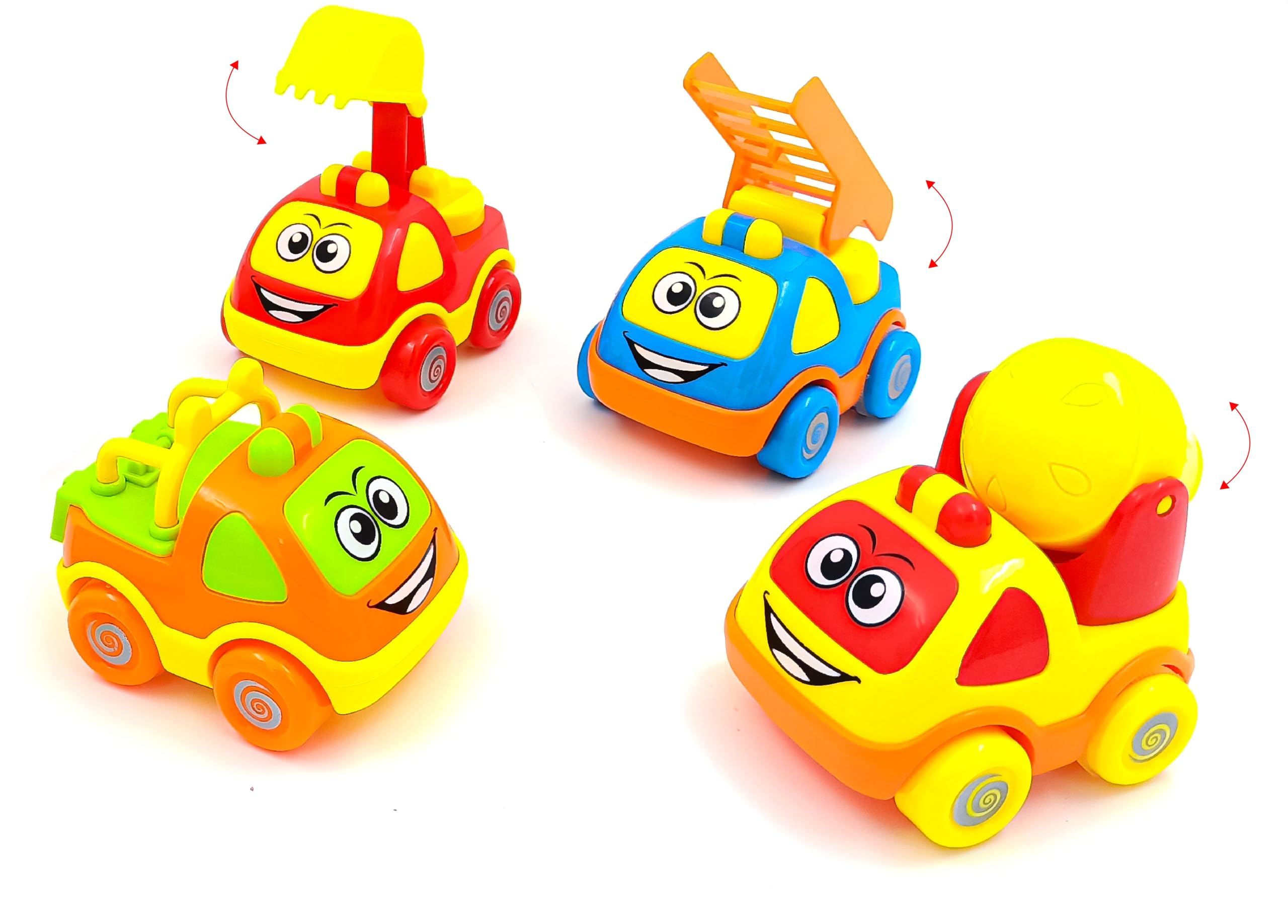 K. V. TOYS Fun Trucks | Pack of 4 Fun-Trucks Set | Friction Powered Truck Toy Non-Toxic Material | Suitable for 3+ Years (4-Pieces) (B0D87283DT) Amazon Price History, Amazon Price Tracker
