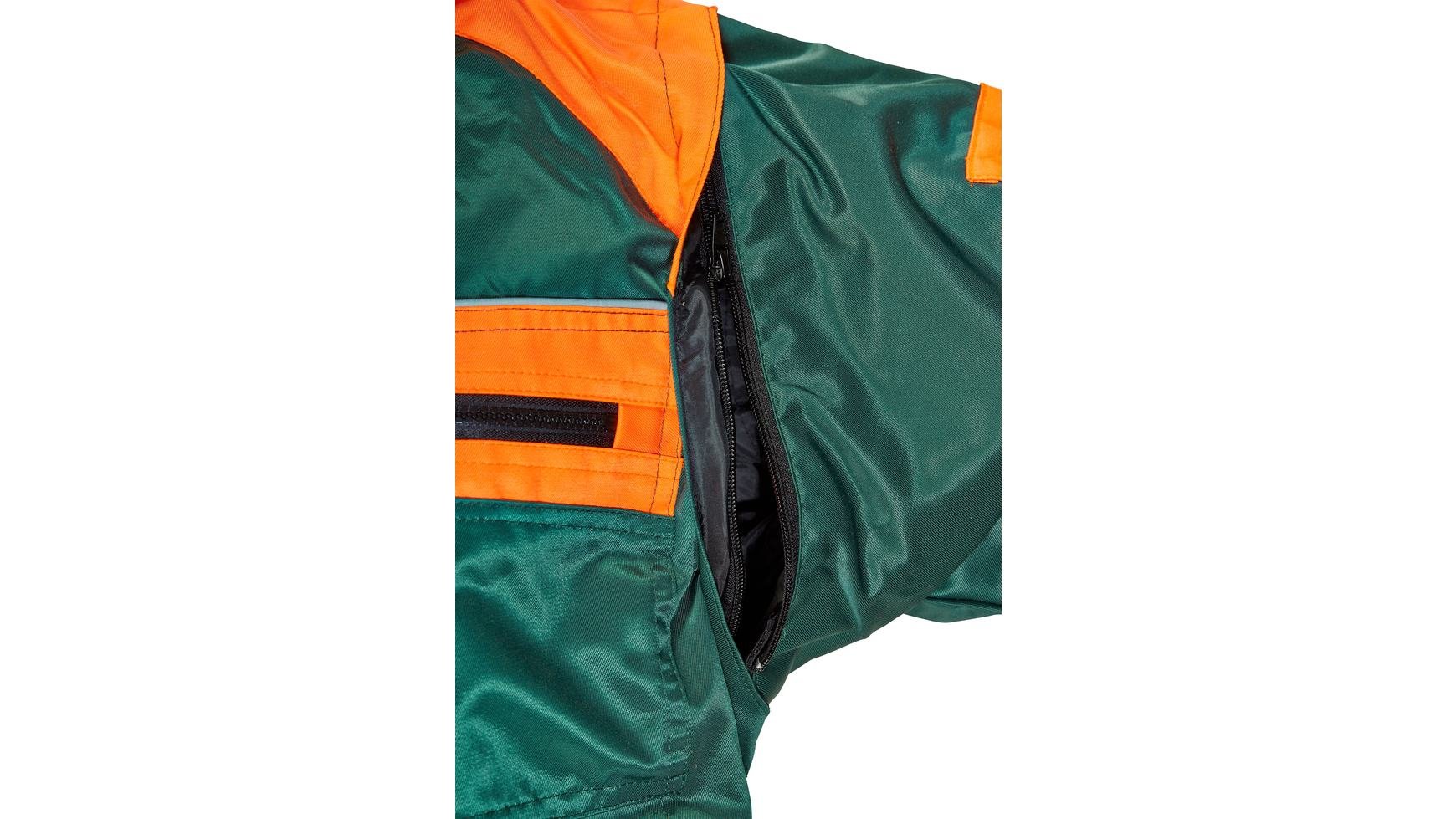 Pilotenjacke S, grün, orange