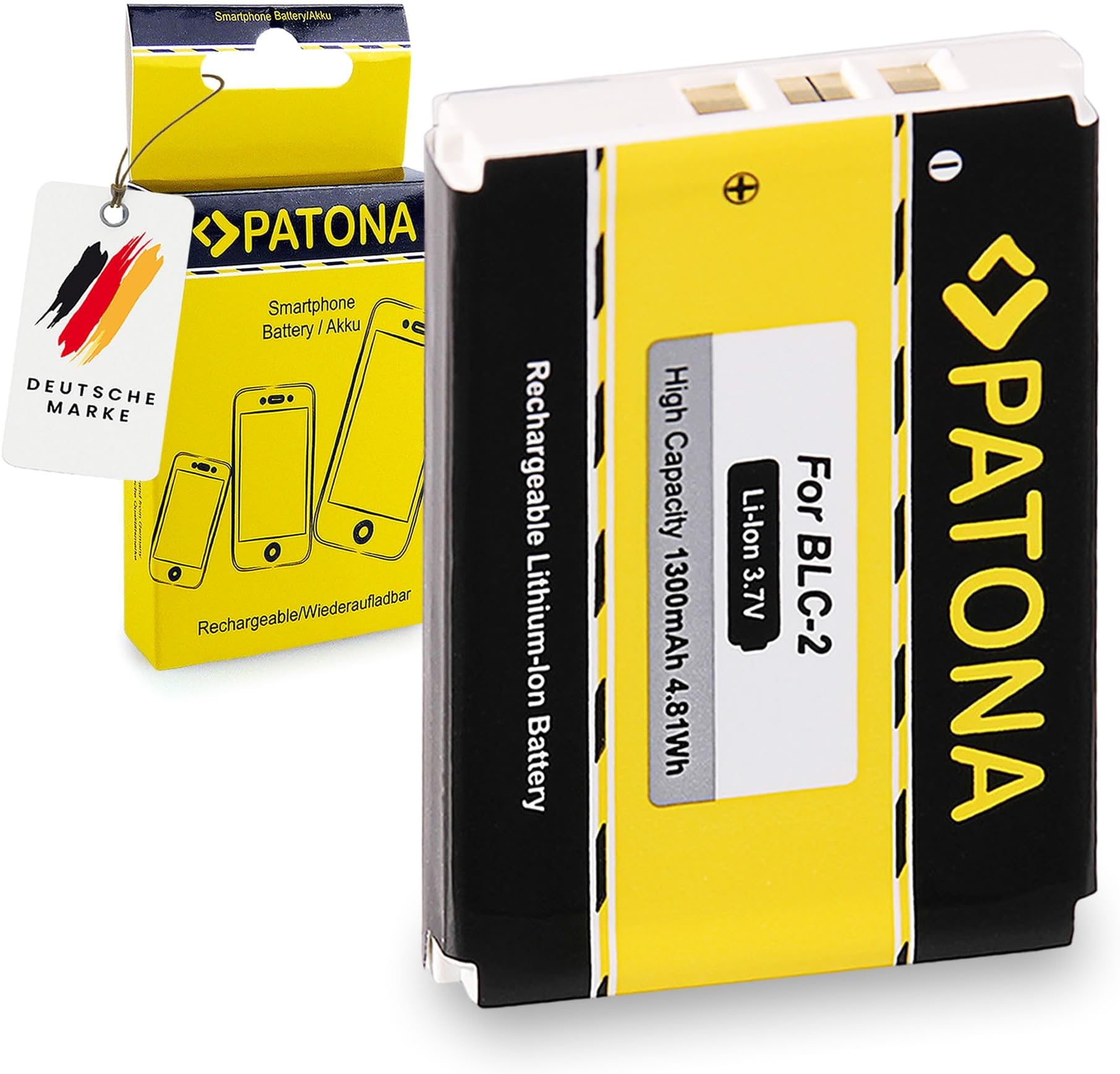PATONA Battery BLC-2 1300mAh compatible with Nokia 3320, 3410, 3510, 6650, 6810