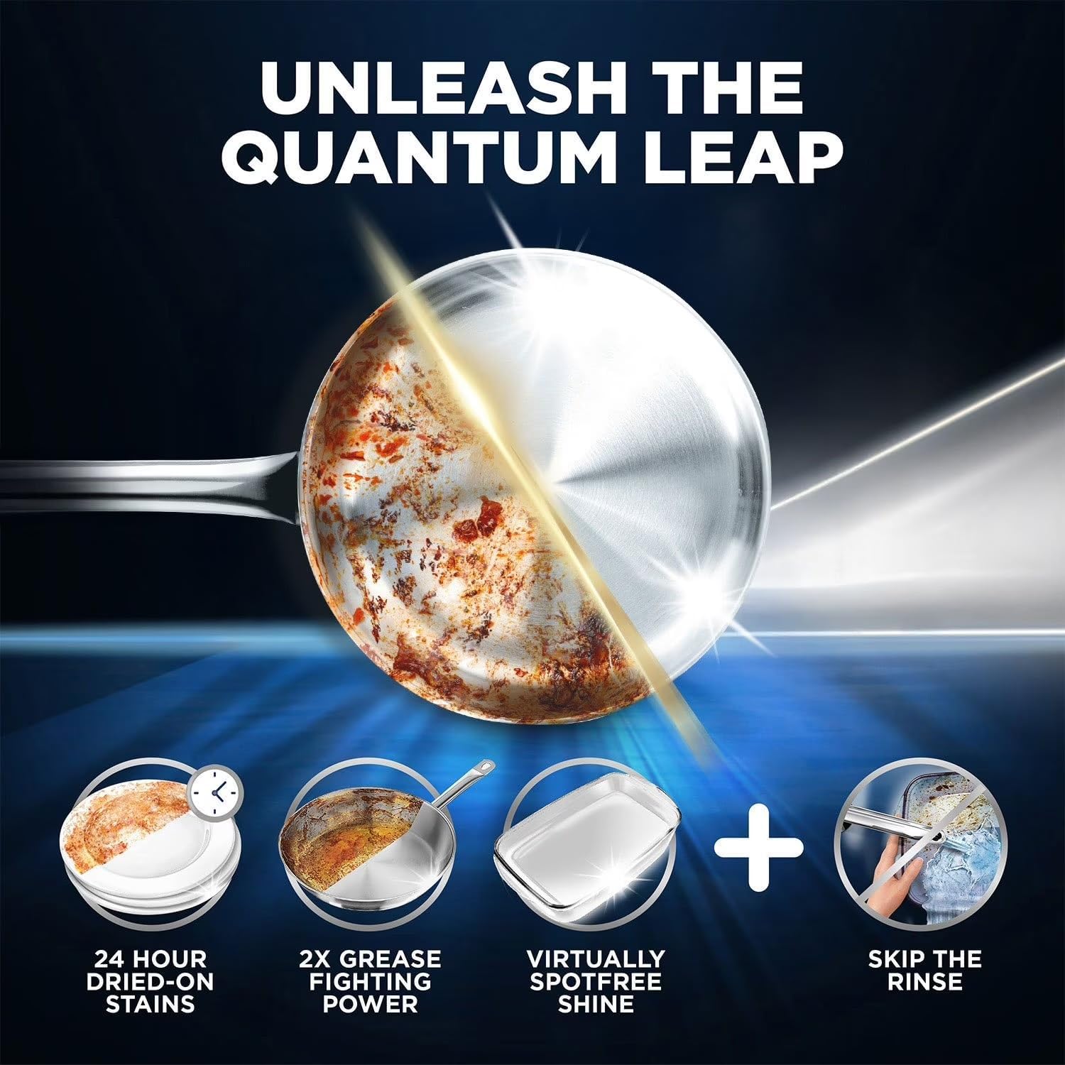 Finish Quantum Powerballs Dishwashing Detergent Gel Tabs 3.52 Lb, 100 Tabs