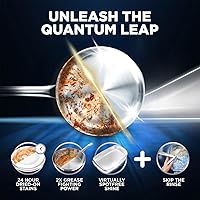 Vista 3 de Finish Quantum Powerballs - Pestañas de gel detergente para lavavajillas, 3.52 libras, 100 pestañas