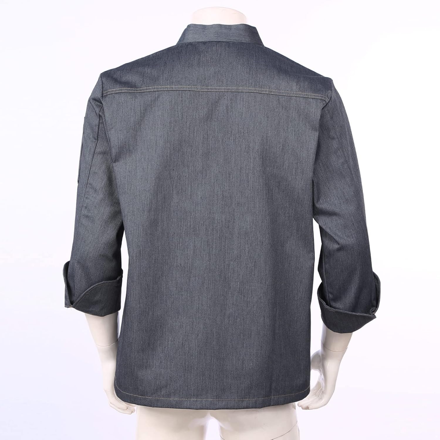 Mens Short Sleeve Chef Coat Unisex Classic Chef Jacket Kitchen Cook Shirt Uniforms with Pockets 26 Medium