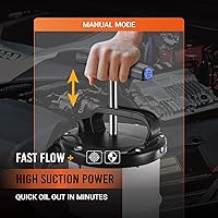 Vista 4 de EWK Bomba extractora de aceite manual de 6.5L para automoción, extractor de líquido Vacumm con removedor de tanque de bomba para cambio de aceite