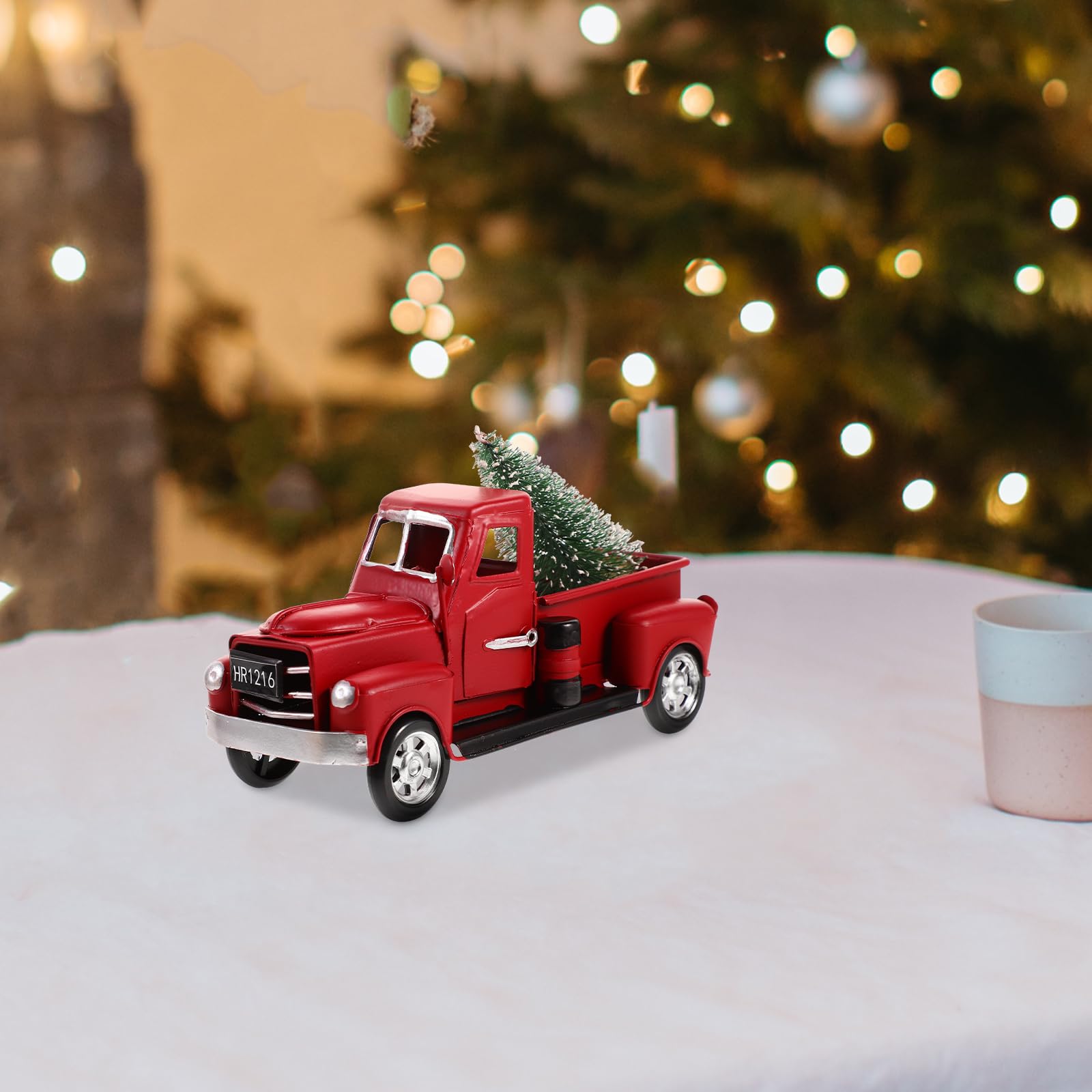 Amazon.co.jp: NUOBESTY クリスマスレッドトラックモデル ビンテージ