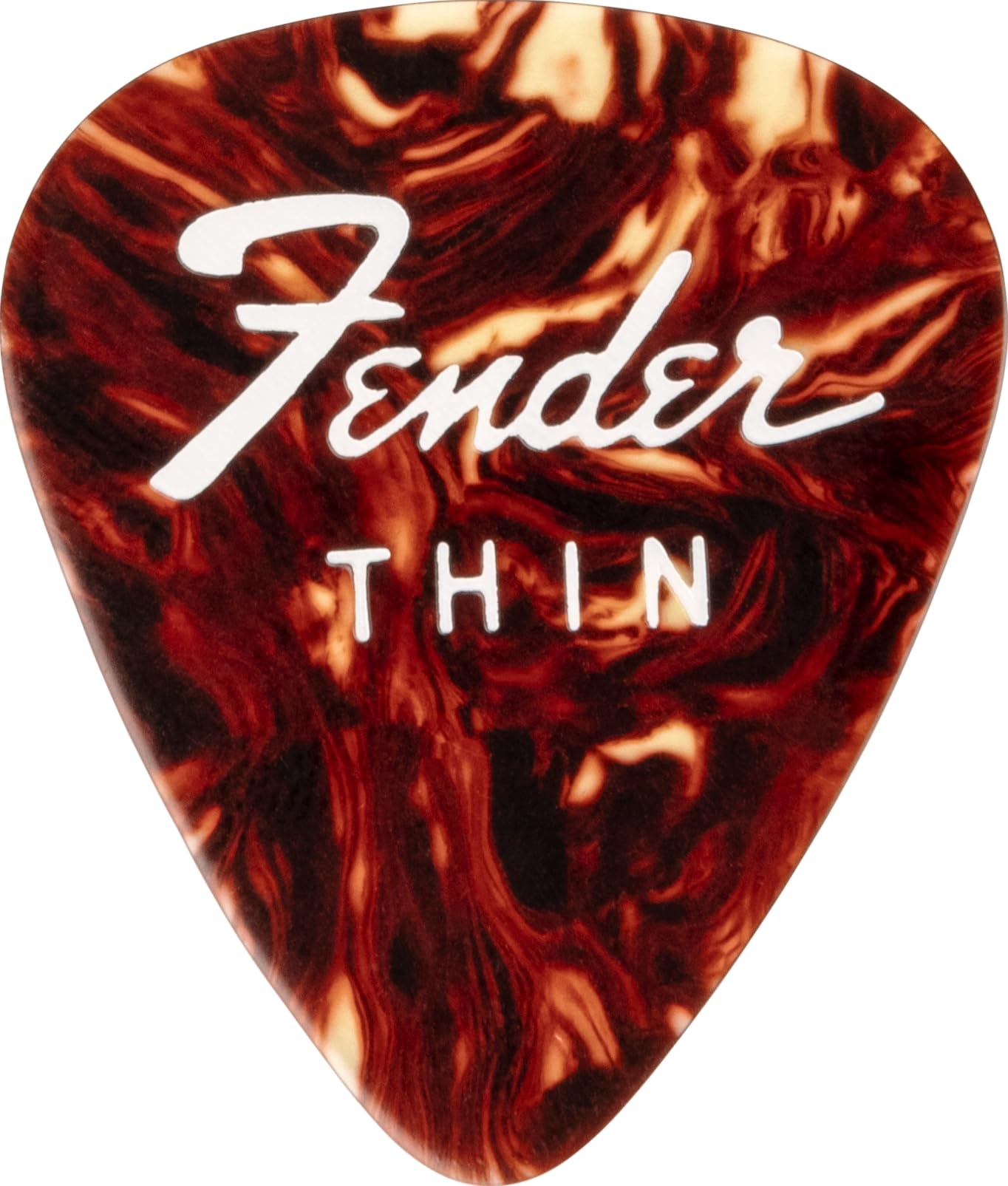 Fender® "Fine Elecric Pick TIN" kostki do gitary w puszce kolekcjonerskiej - 12 sztuk - celuloid - forma 351-3 grubości - Tortoise Shell