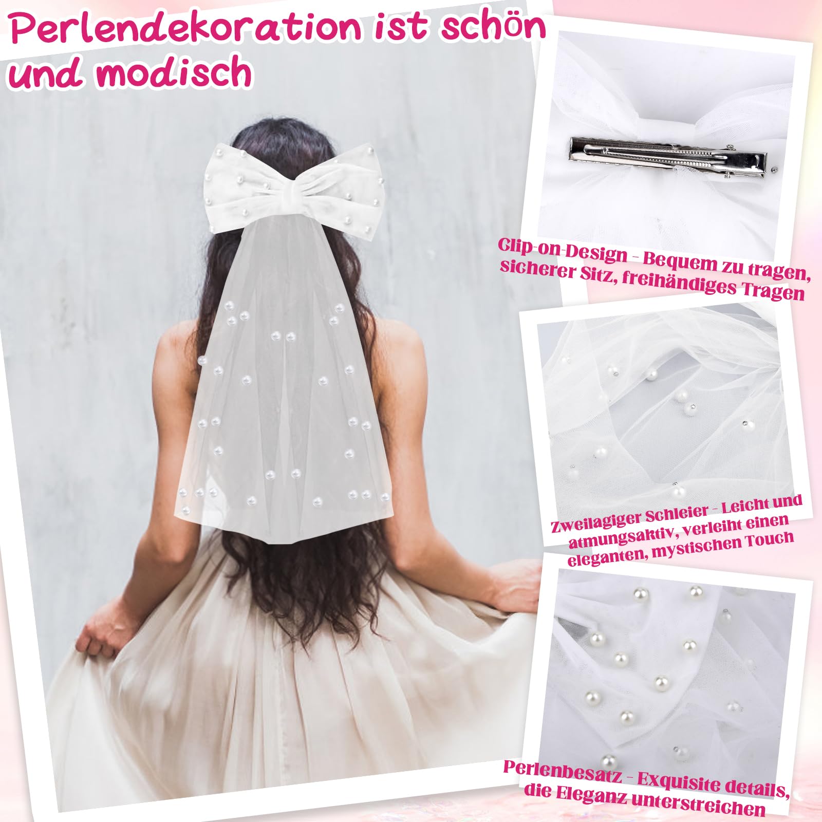 Kit EVJF Complet 6 Pièces – Accessoires Mariée Idéal : Voile, Ceinture Bride To Be, Lunettes Cœur, Couronne, Broche & Tatouages Or, Pour Enterrement De Vie De Jeune Fille Inoubliable