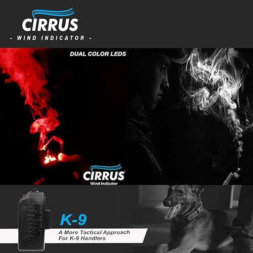 Miniatura 7 de Cirrus Indicador de viento - K9 Indicador de humo de entrenamiento de aroma para perros con linterna LED y banco de energía - Detector recargable