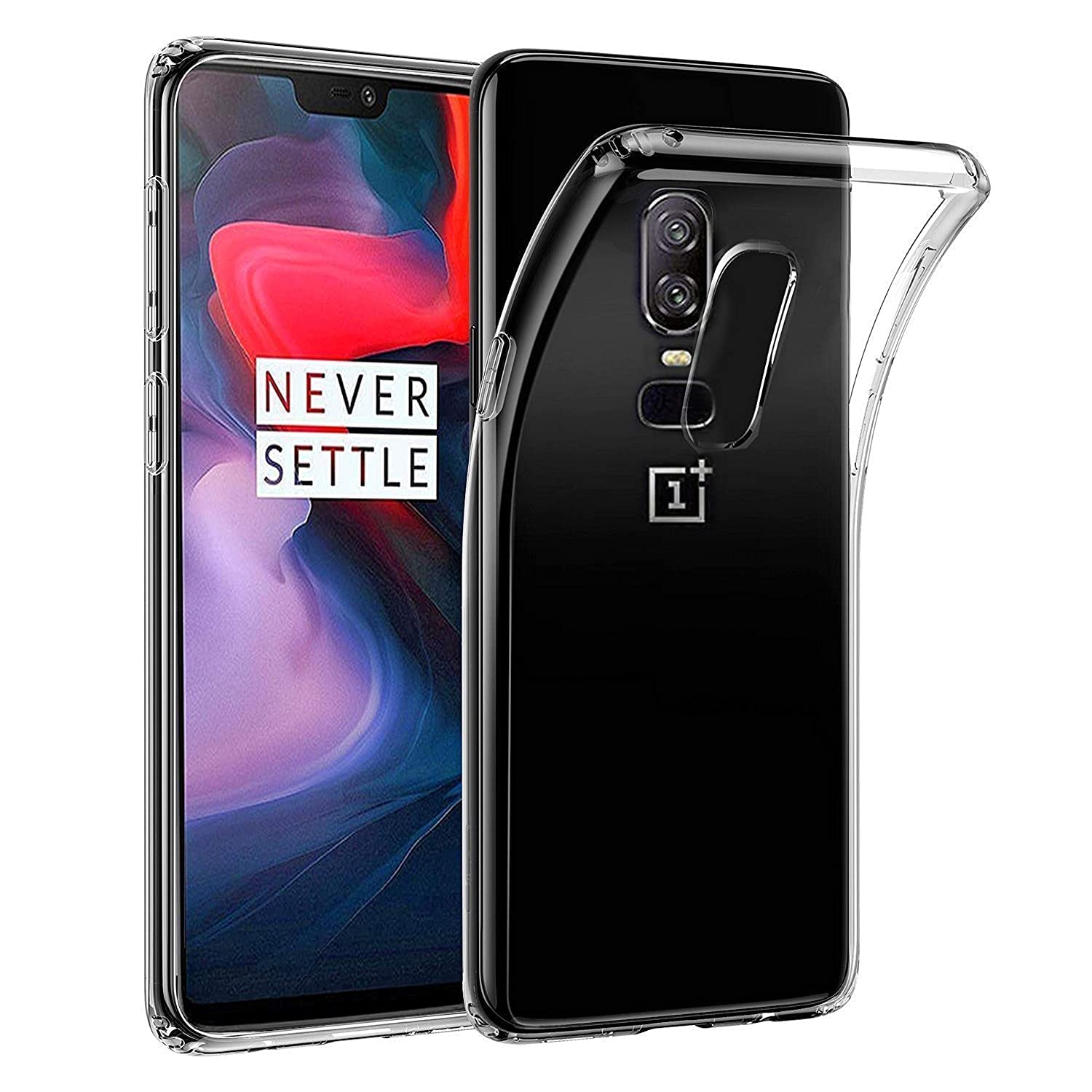 JGD PRODUCTS Shock Proof Protective Soft Back Case Cover for OnePlus 6 (2018) (Transparent) [Bumper Corners with Air Cushion Technology] (B0833CG3T5) Amazon Price History, Amazon Price Tracker
