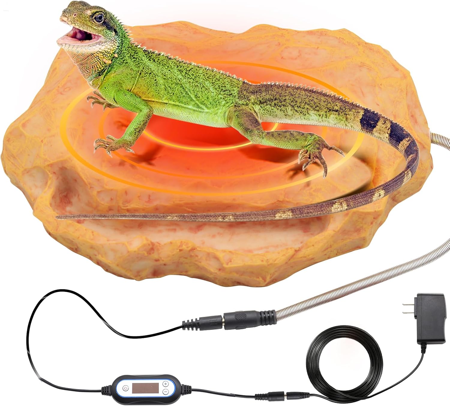 Fisoceny Reptile Heat Rock Bearded Dragon Heating Mat