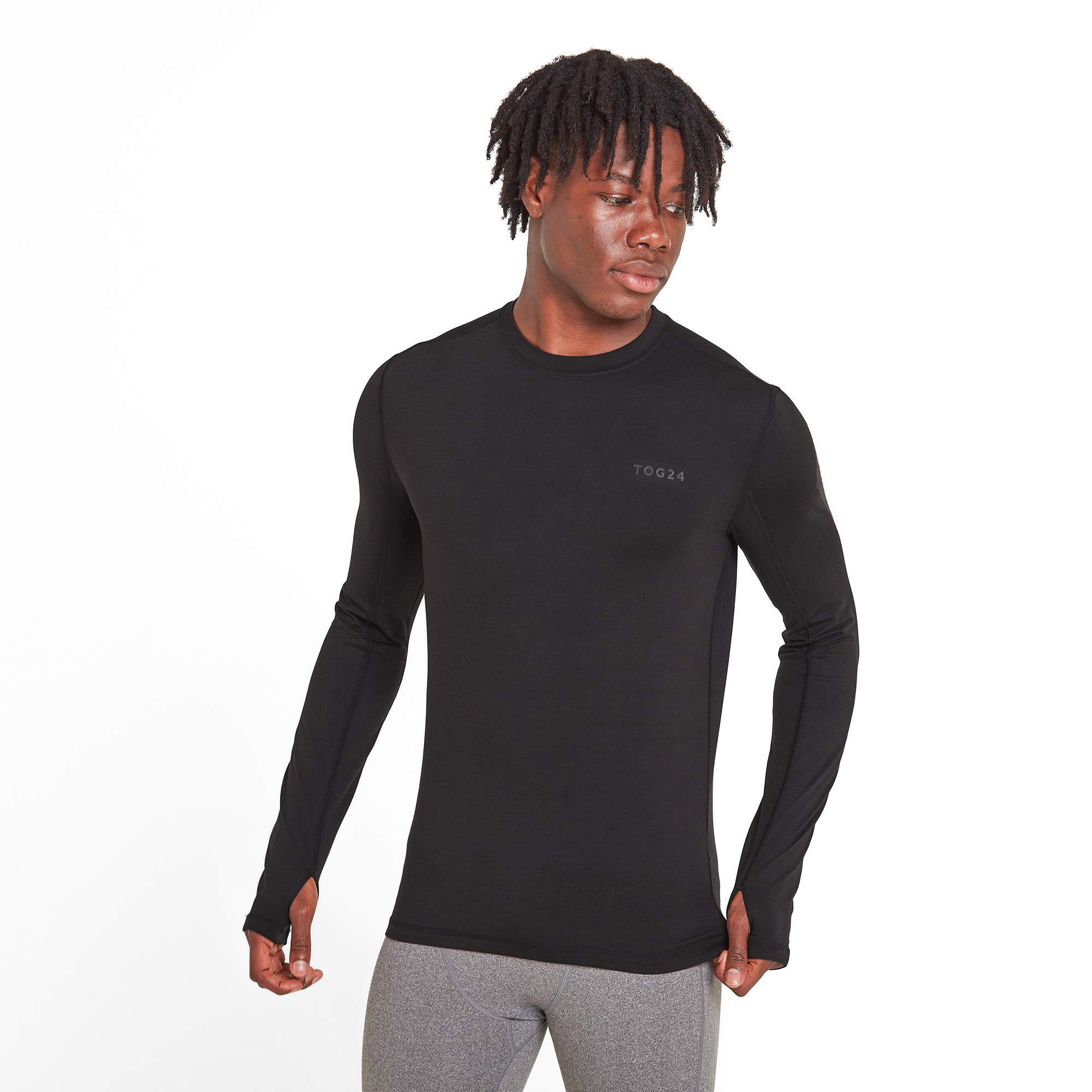 Tog 24 Mens Thermal Base Layer Crew Neck Black XL