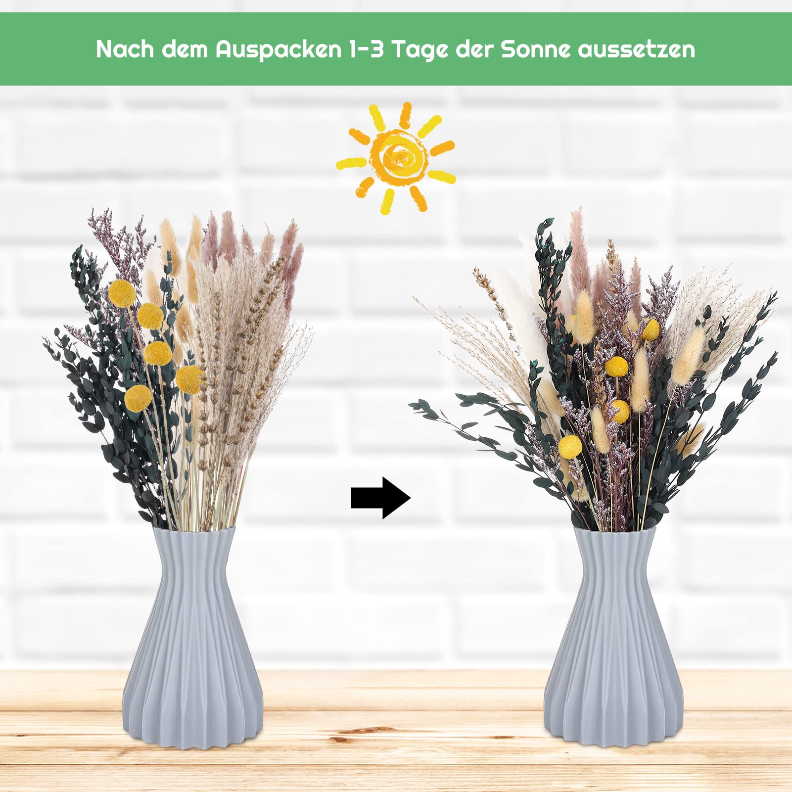 10 Pezzi Di Erba Di Papa Grande, Erba Di Papa XXL,grande Decorazione Di Erba Di Papa Per La