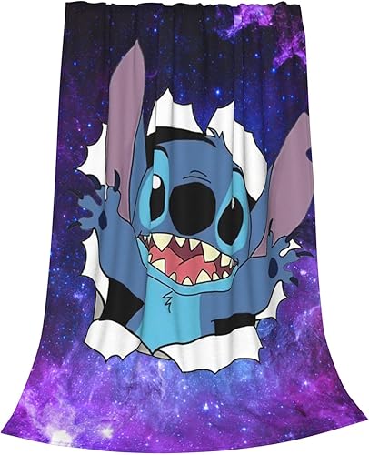 Miniatura 1 de ALtuRn Bonita manta de 80 x 60 pulgadas, manta de franela de dibujos animados súper suave, manta cálida para sofá, cama, sala de estar