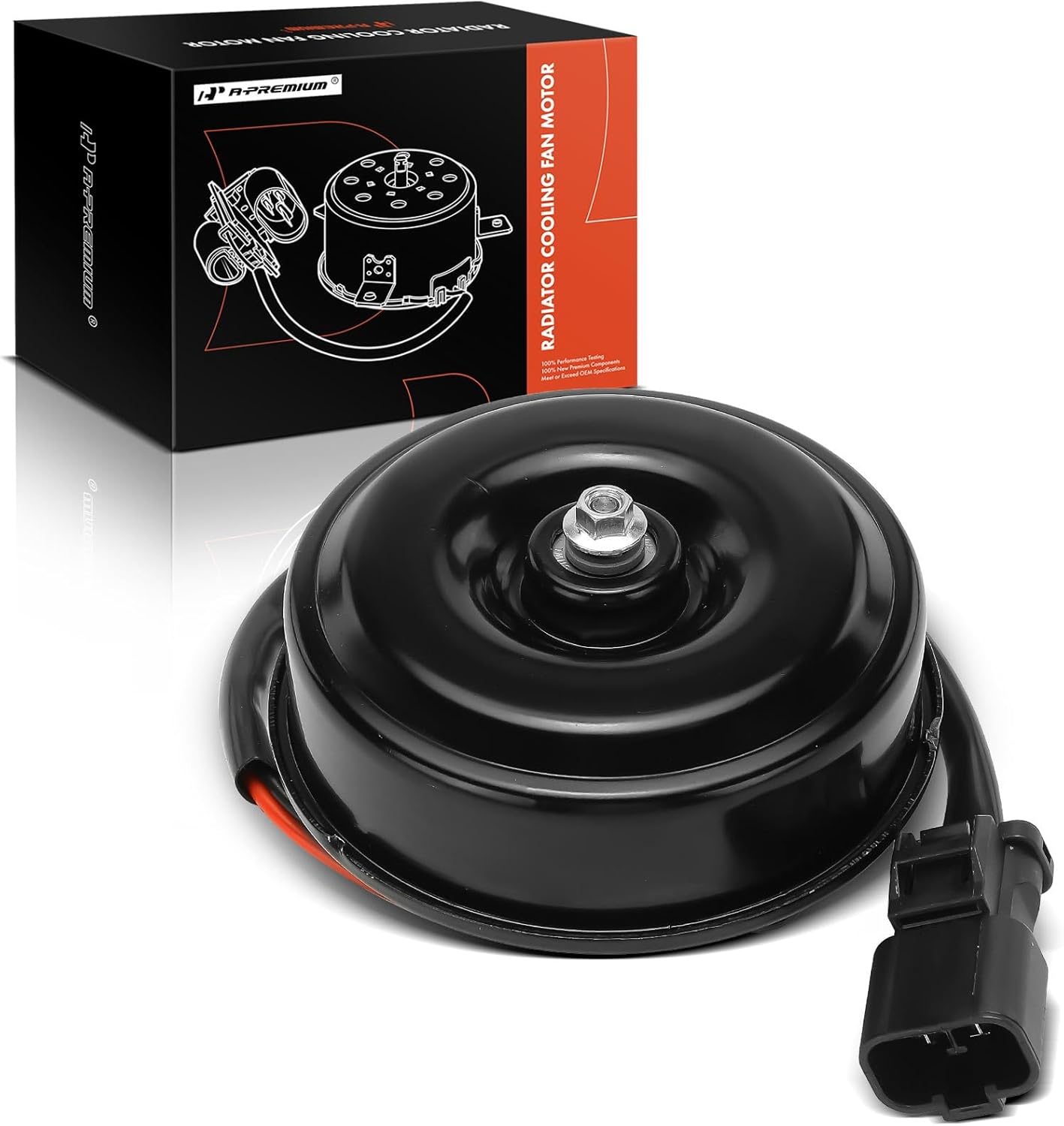 A-Premium Radiator Fan Motor Compatible with Honda Civic 2006 2007 2008 2009 2010 2011, Manual Transmission