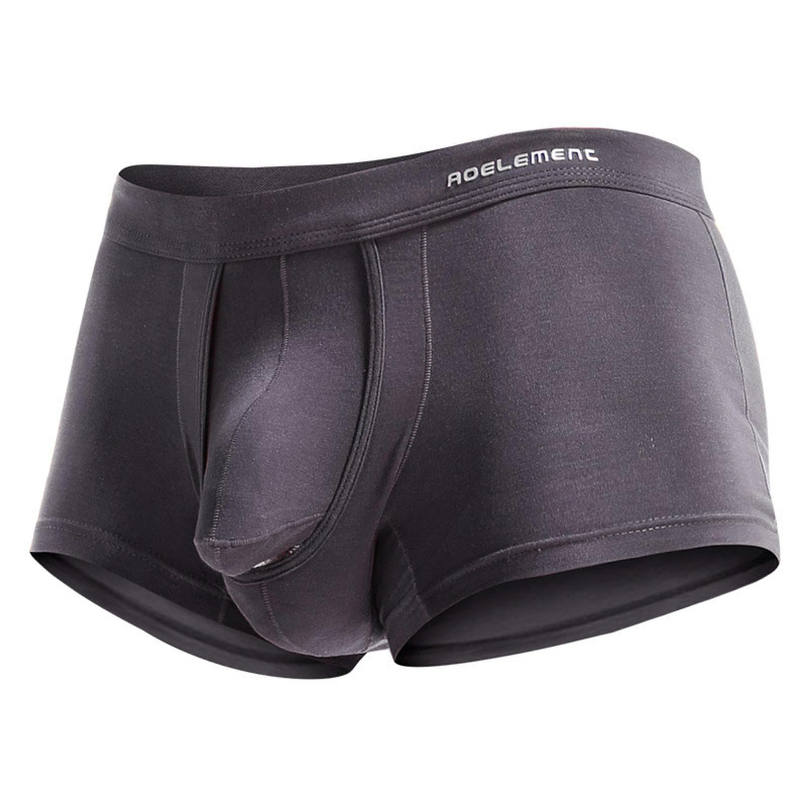 Mylljbd Men's Ash Boxers Underwear Varicocele Underwear - For Scrotal, Testicle, Separate Boxer Briefs Comfortable And Breathable-Xl