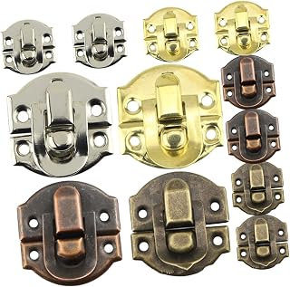 ORFOFE 32pcs Jewelry Box Buckle Yellow Decor Vintage Jewelry Box Retro Decor Cabinet Accessory Vintage Love Lock Gift Case Locks Hasp Latch Decorative Hasp Latch Buckle Wooden Box Hasps
