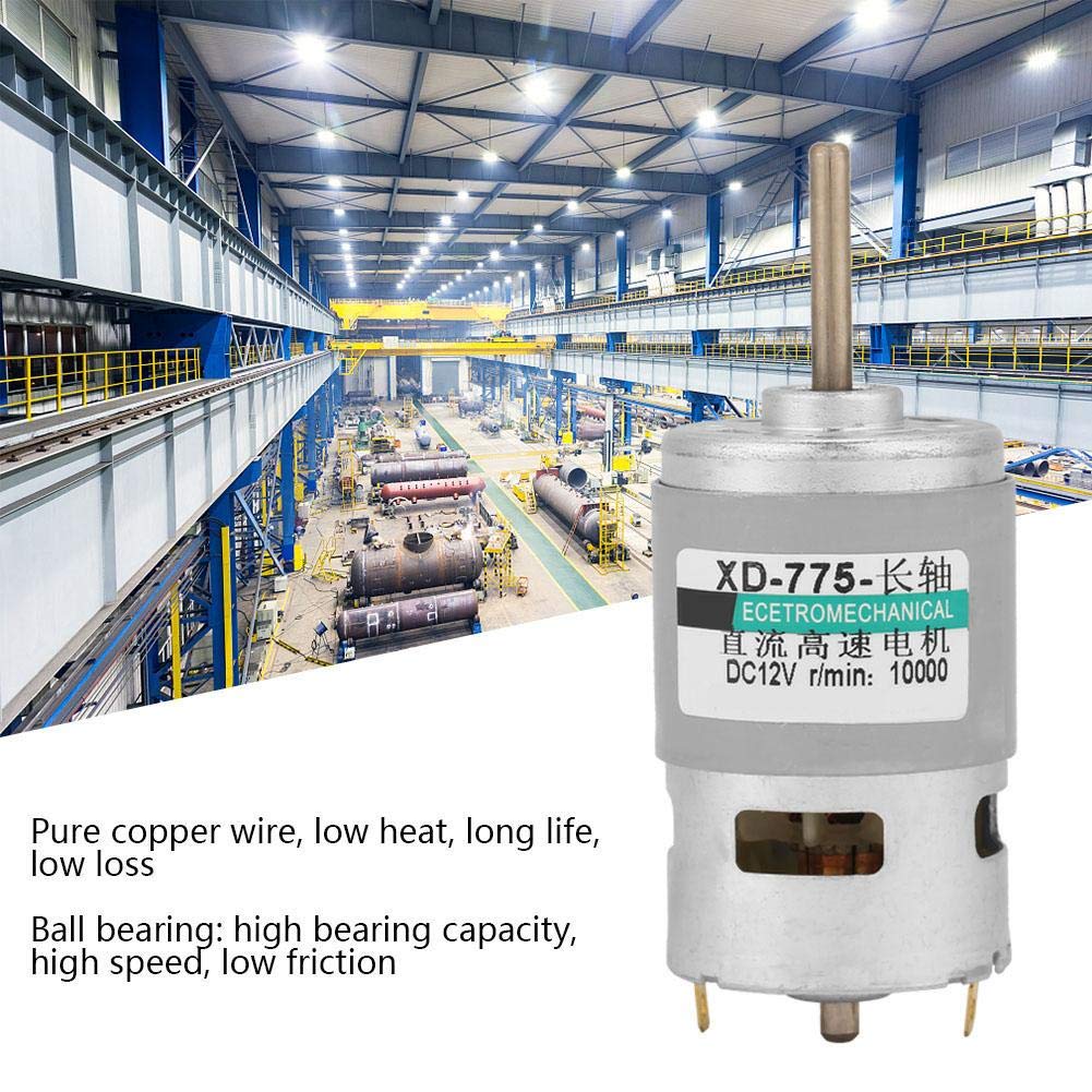 2pcs DC 24V Motor 20000 RPM 775 Motor High Speed 80w High Power Extension Shaft Dc Motor For Office Automation, Home Automation - View #2