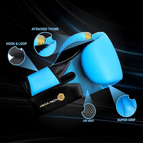 Miniatura 4 de Mytra Fusion Guantes de boxeo para entrenamiento profesional, guantes de kickboxing para hombres y mujeres, guantes de boxeo MMA Muay Thai Sparring