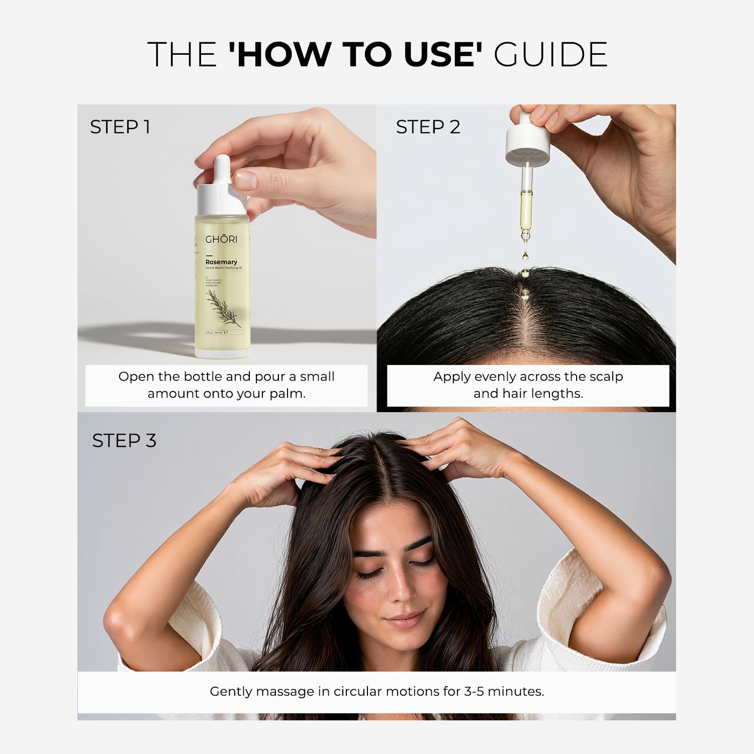 Rosemary, Mint & Biotin Fortifying Hair Oil | Stimulates Hair Growth & Strengthens Follicles| Essential Oils for Healthy Scalp | Fast-Absorbing, Clean, Lightweight Blend | 59 ml