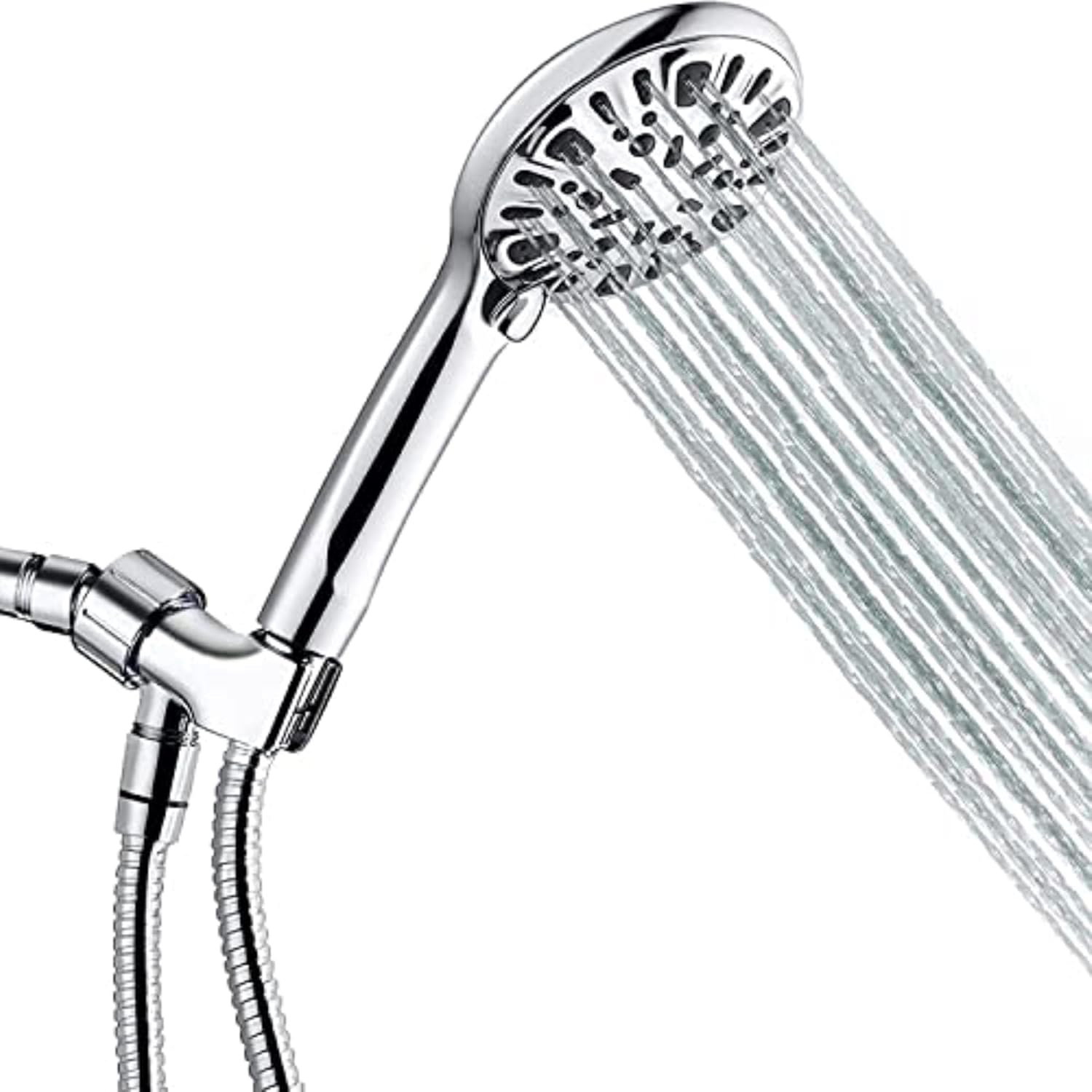 9 Functions Handheld Shower Head Set, High Pressure Shower Head High Flow Handheld Showerhead Set with 59 Inch Hose, Bracket, Tape, Rubber Washers