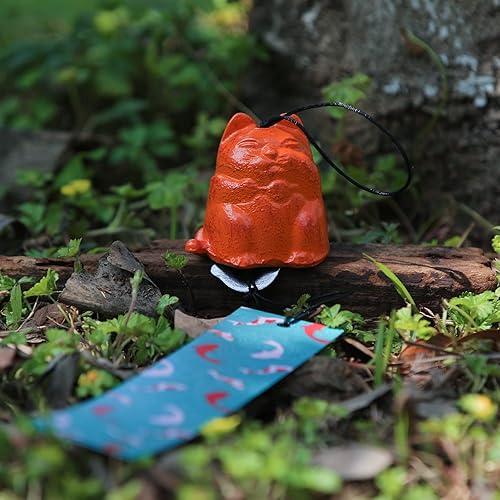 Miniatura 5 de Carillón de viento japonés de hierro fundido para exteriores, adorno para jardín, patio y balcón, decoración de campana de viento de metal colgante,