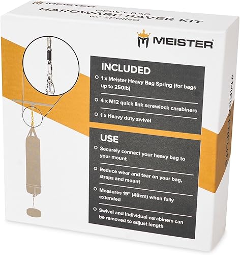Miniatura 5 de Meister Kit de ahorro de hardware para bolsas pesadas con resorte, giratorio y mosquetones