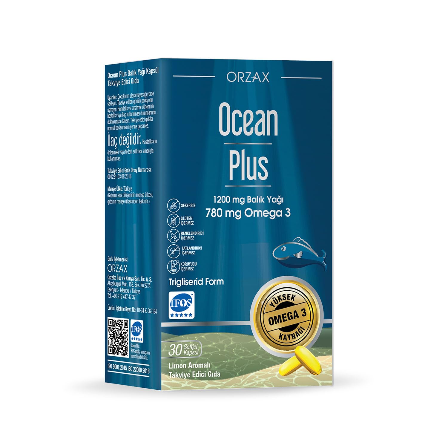 Ocean Plus Konsantre Balık Yağı 1200 Mg 30 Kapsül Ocean Plus…