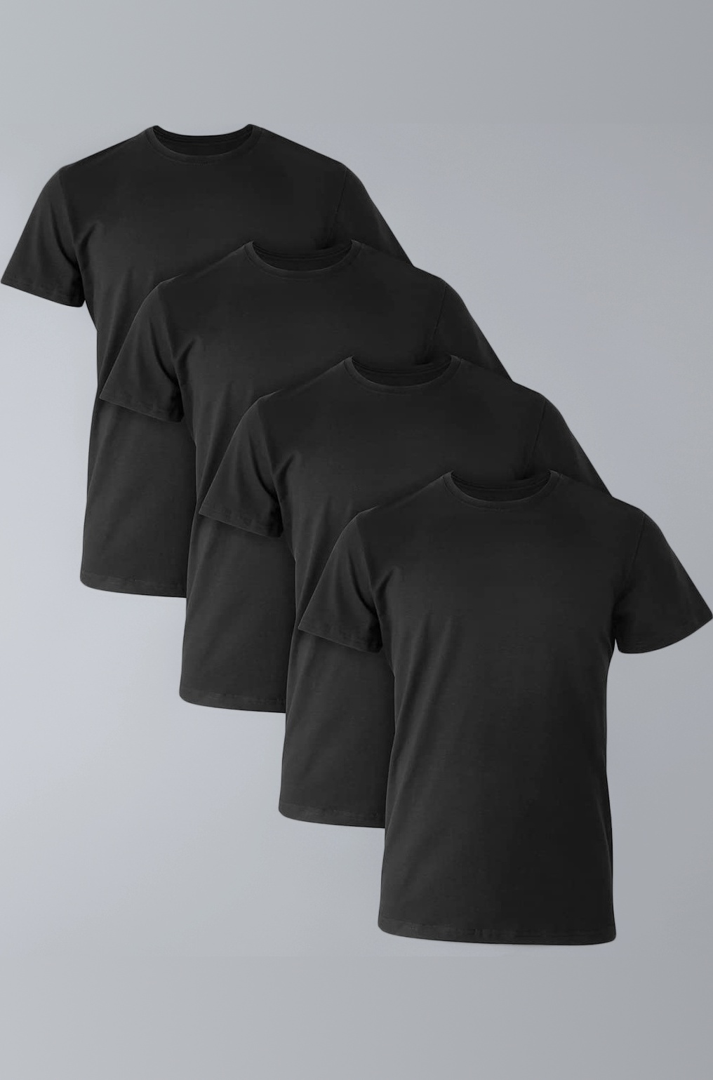 Hanes Ultimate Comfort Fit Undershirt, Men’s Crewneck Stretch-Cotton T-Shirt, 4-Pack