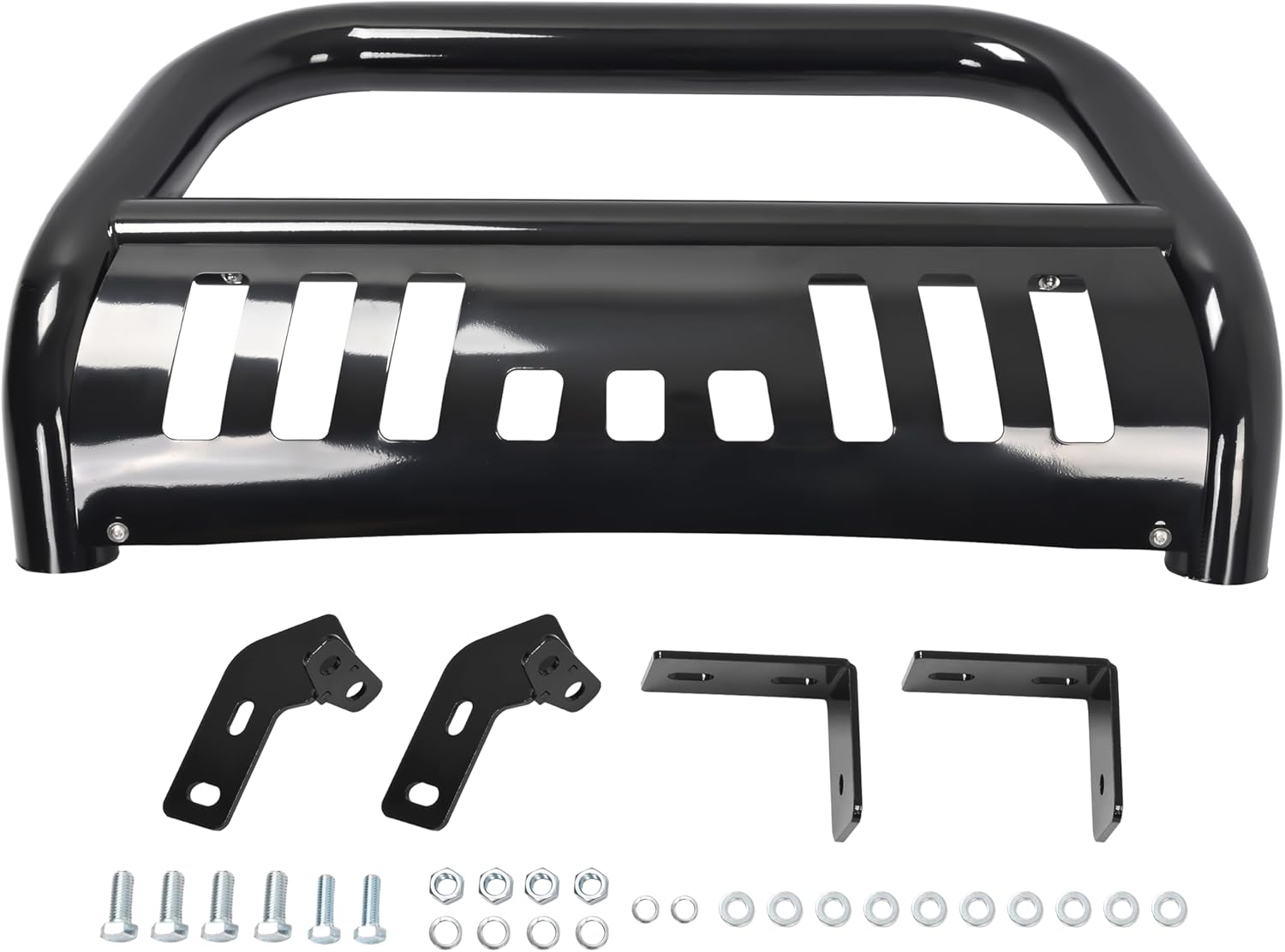 KUAFU Bull Bar Brush Guard Compatible with 2006-2018 Toyota RAV4 Grille Grill Guard Impact Bar Steel Electrophoresis&Powder Coated Black